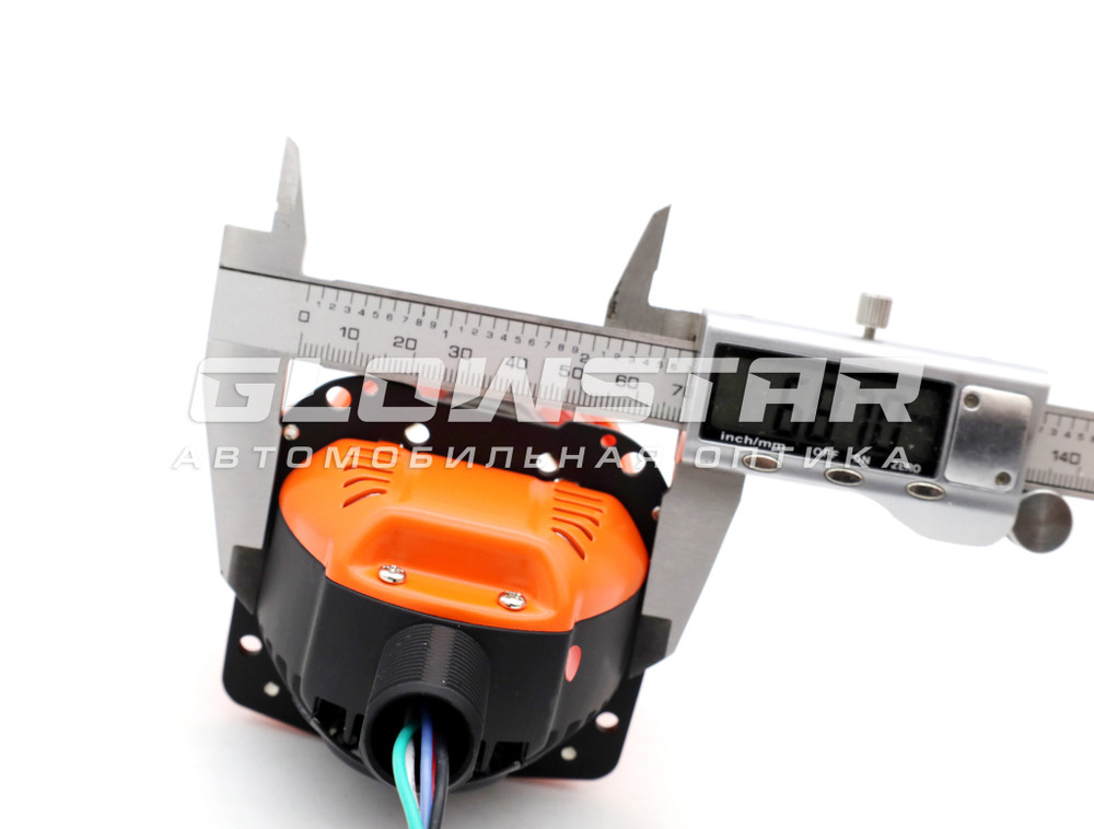 Билед модули M01 PRO, 2.5 дюйма, 12v, 5500К, с подсветкой красного цвета Devil Eyes (комплект, 2шт)