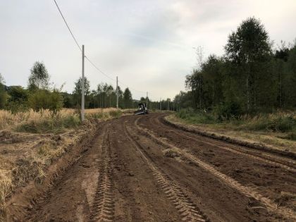 Фотоотчет о профилировании дорог в Северной части «Усадьбы Романово»