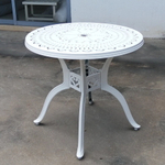 Белая металлическая мебель Vienna 2 из литого алюминия, светло-бежевый