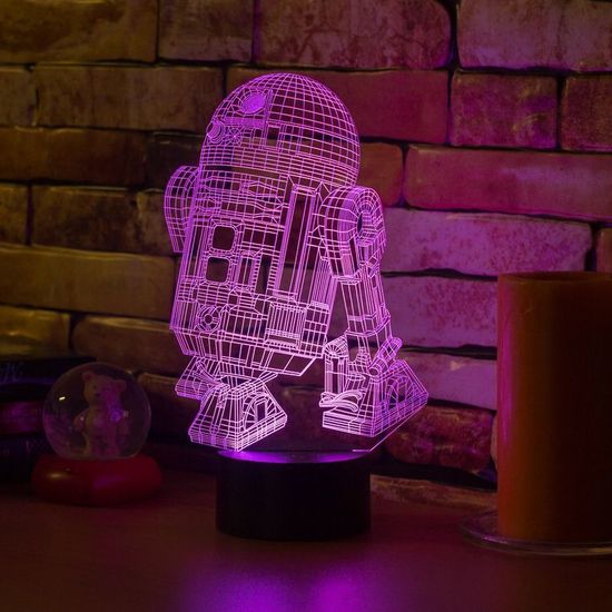 3D светильник дроид R2D2 из Звездных войн