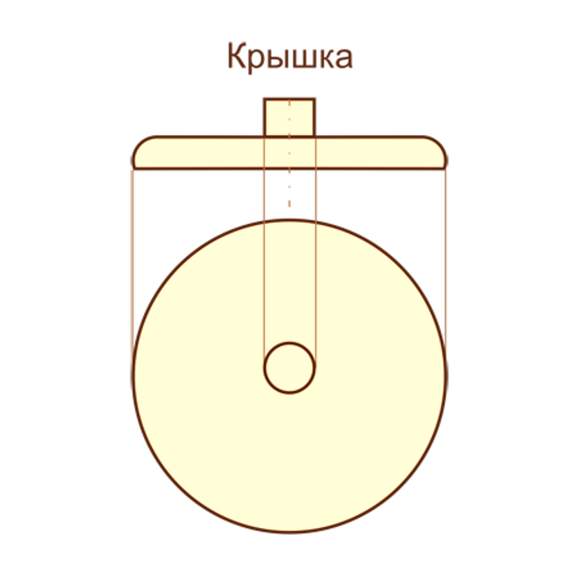 Крышка 350х115х56 шамот.