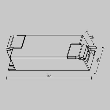 Источник тока 721023 белый DALI NFC DT8 45W 500-1400mA +PUSH DIM Maytoni
