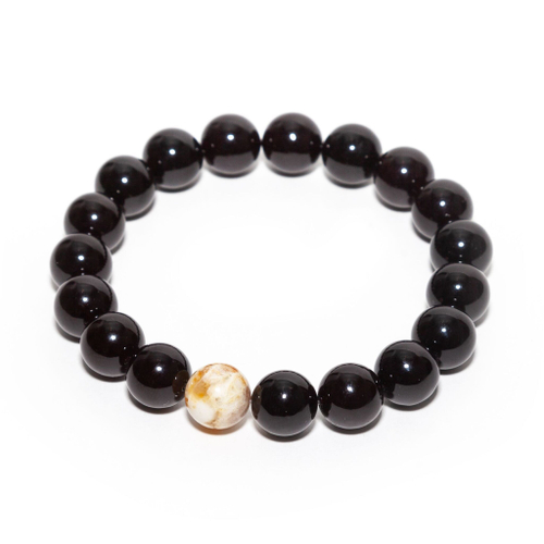 Браслет мужской из натурального янтаря, бусины 12 мм. Браслет из Калининградского янтаря натурального