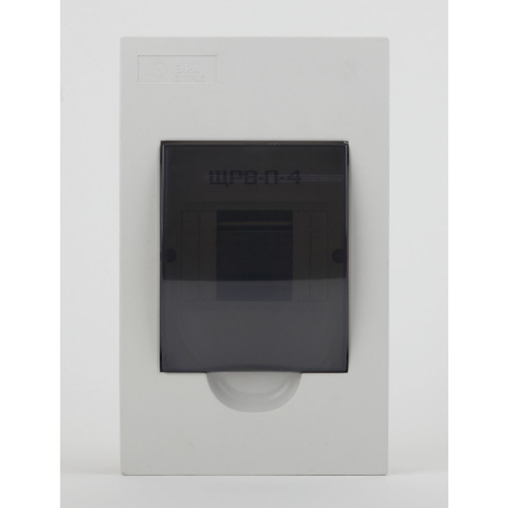 Корпус пластиковый встраиваемый ЭРА SIMPLE ЩРВ-П-04 IP41 прозрачная крышка белый