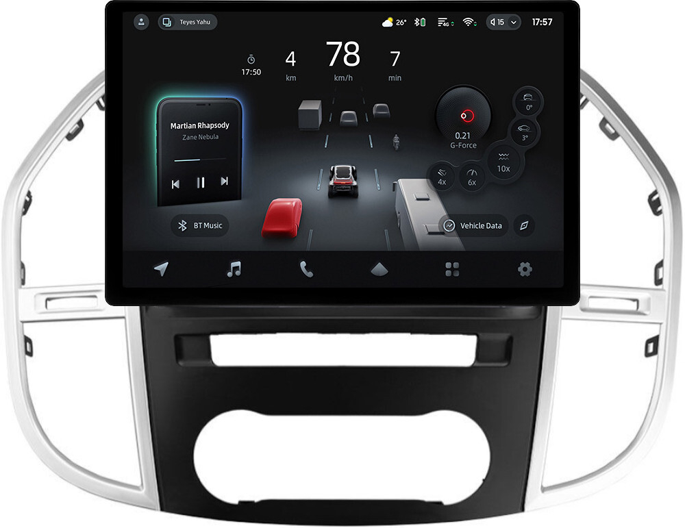 Магнитола для Mercedes-Benz Vito W447 2014+ - Teyes CC4-PRO монитор 13" 2K QLED на Android 13, Snapdragon 778G, 8+128, AI, CarPlay, DSP, 4G SIM-слот