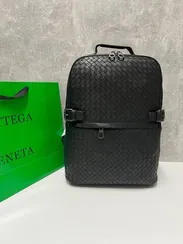 Рюкзак Bottega Veneta Intrecciato черный