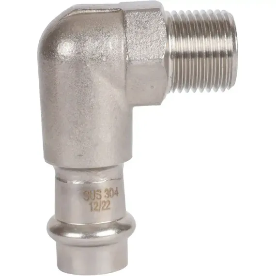 Угол ROMMER ВПр-НР 15х1/2&quot; нержавеющая сталь 37984