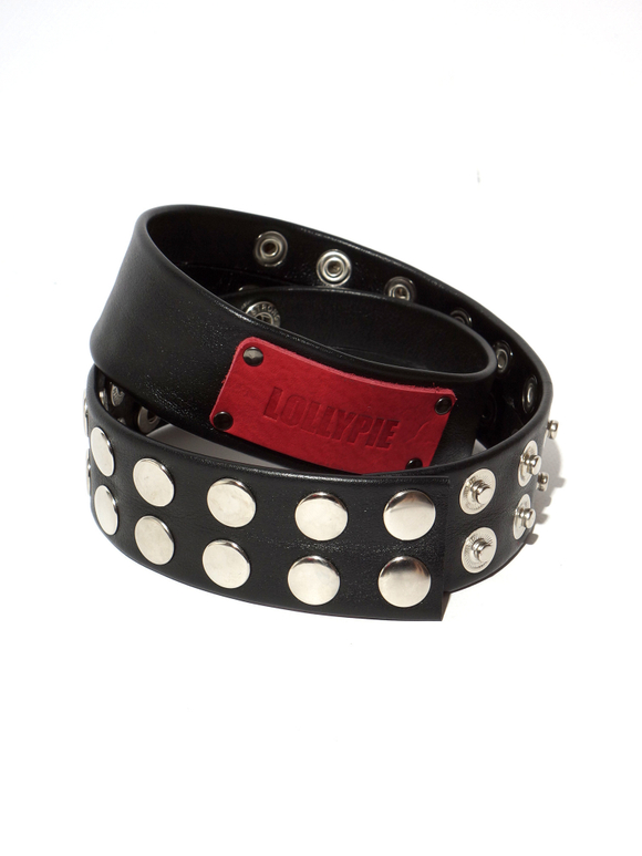 Кожаный пояс клепаный