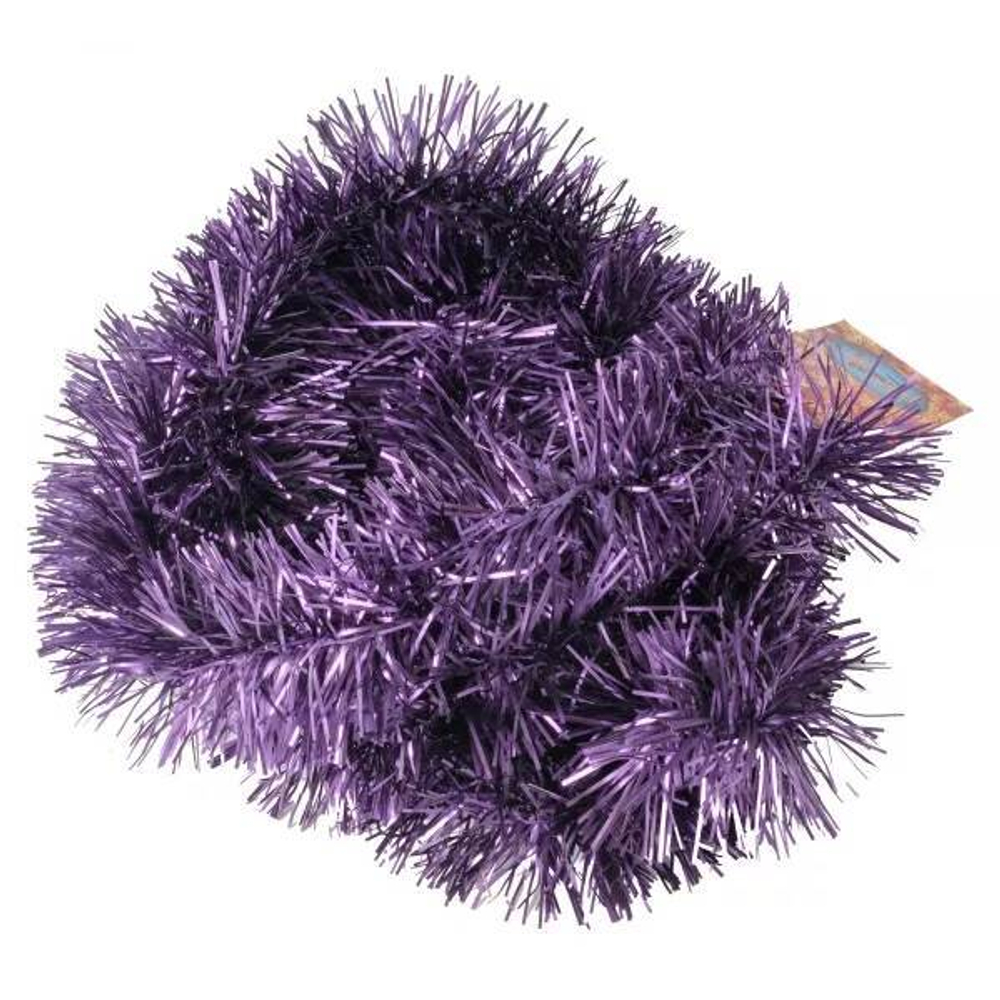 Мишура 6 слоёв 9х200см, матовый фиолетовый, SYDC23-183