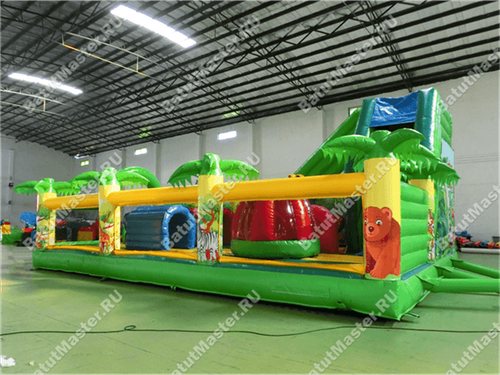 Коммерческий надувной батут "Джунгли малый"