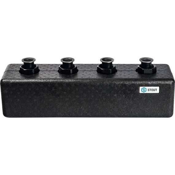 Коллектор STOUT 2(3) контура горизонтальный сталь 39439