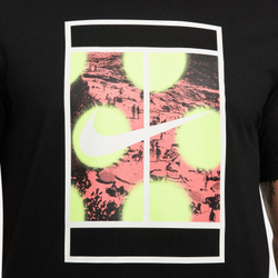 Мужская теннисная футболка Nike Court Tennis T-Shirt - black