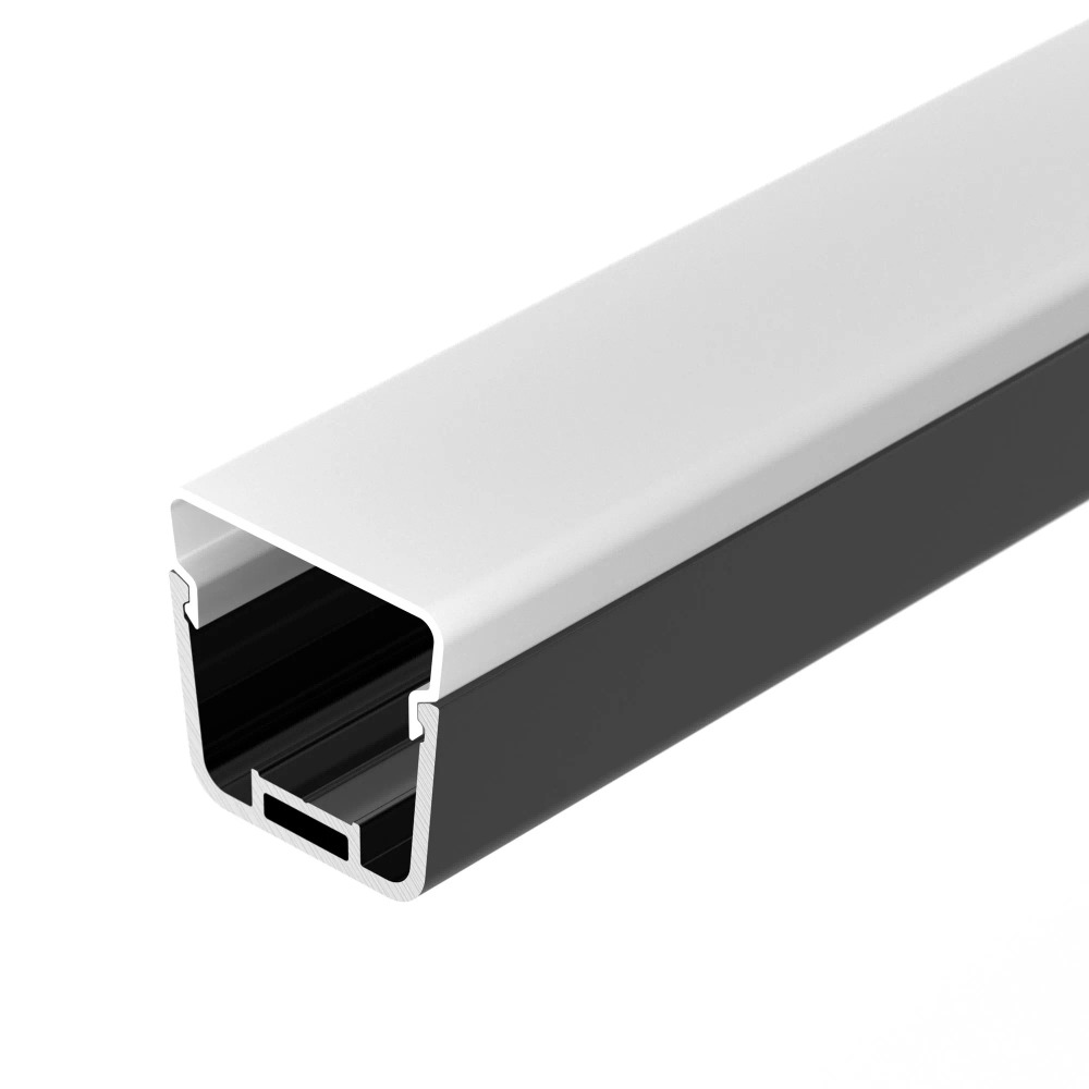 Профиль с экраном LINE-D-3734-2000 TETRA BLACK+OPAL (Arlight, Алюминий) 055072