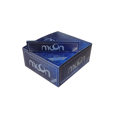 Бумага для сигарет "Moon" Слим Сайз Блэк Бличед Райс 14г/м 32л*50шт
