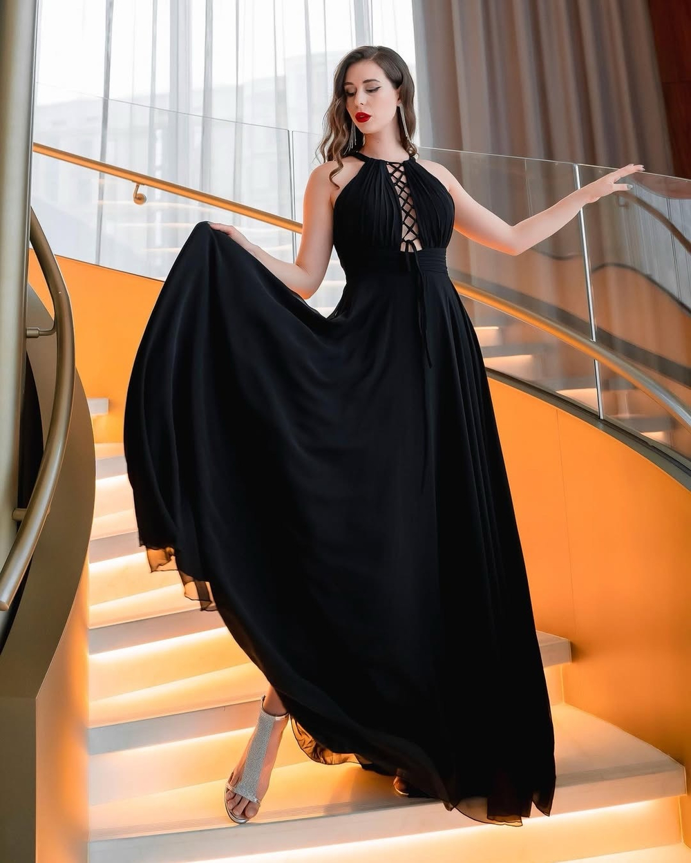 платье макси, вечернее