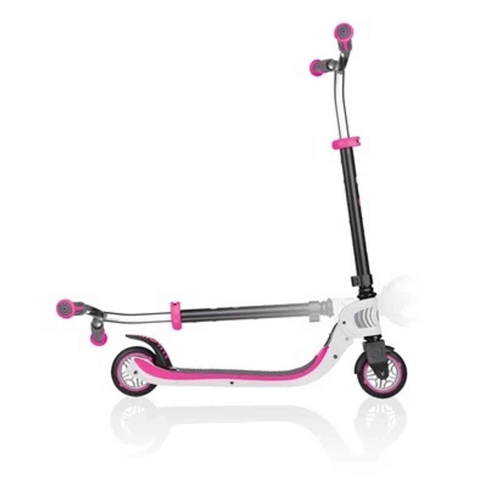Самокат Globber Foldable Flow 125 светло-розовый