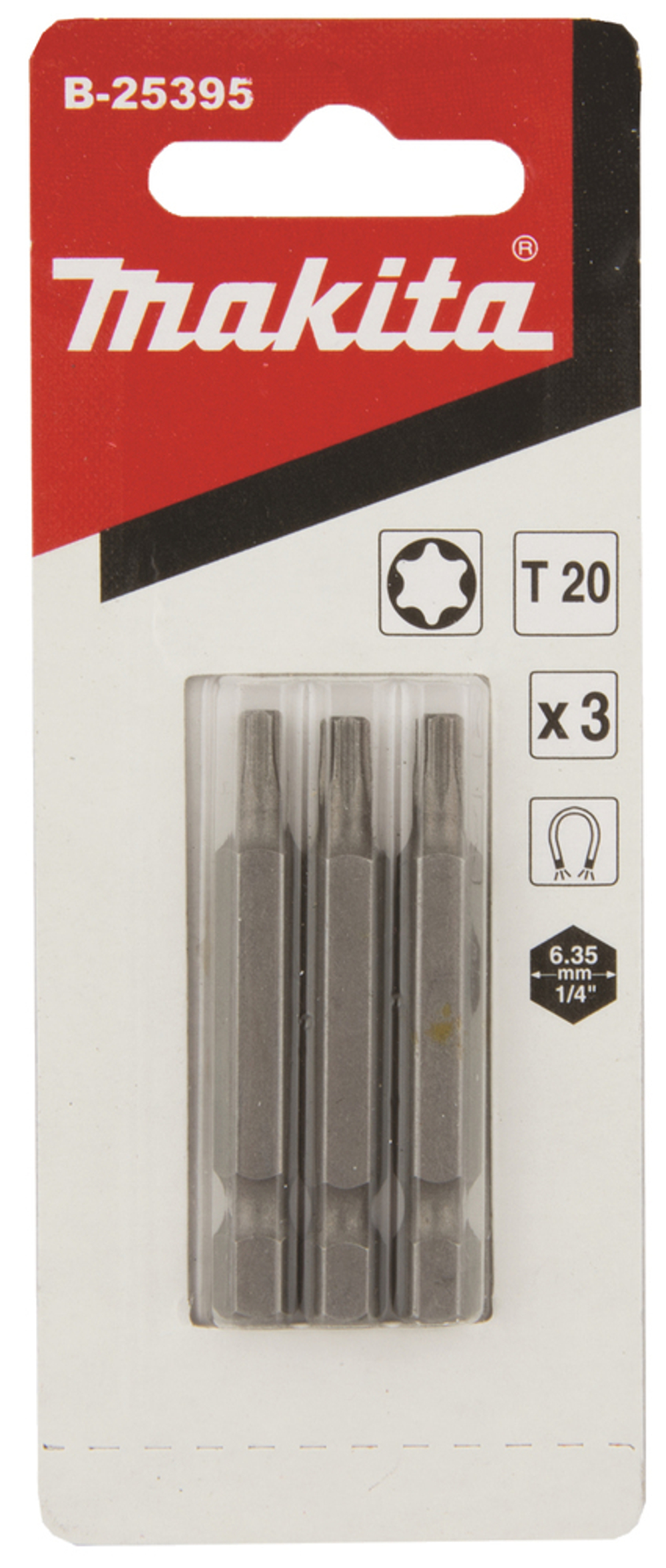 Насадка T20, 50 мм, E-form (MZ), 3 шт. Makita B-25395 T20 25 мм C-form 3 шт.