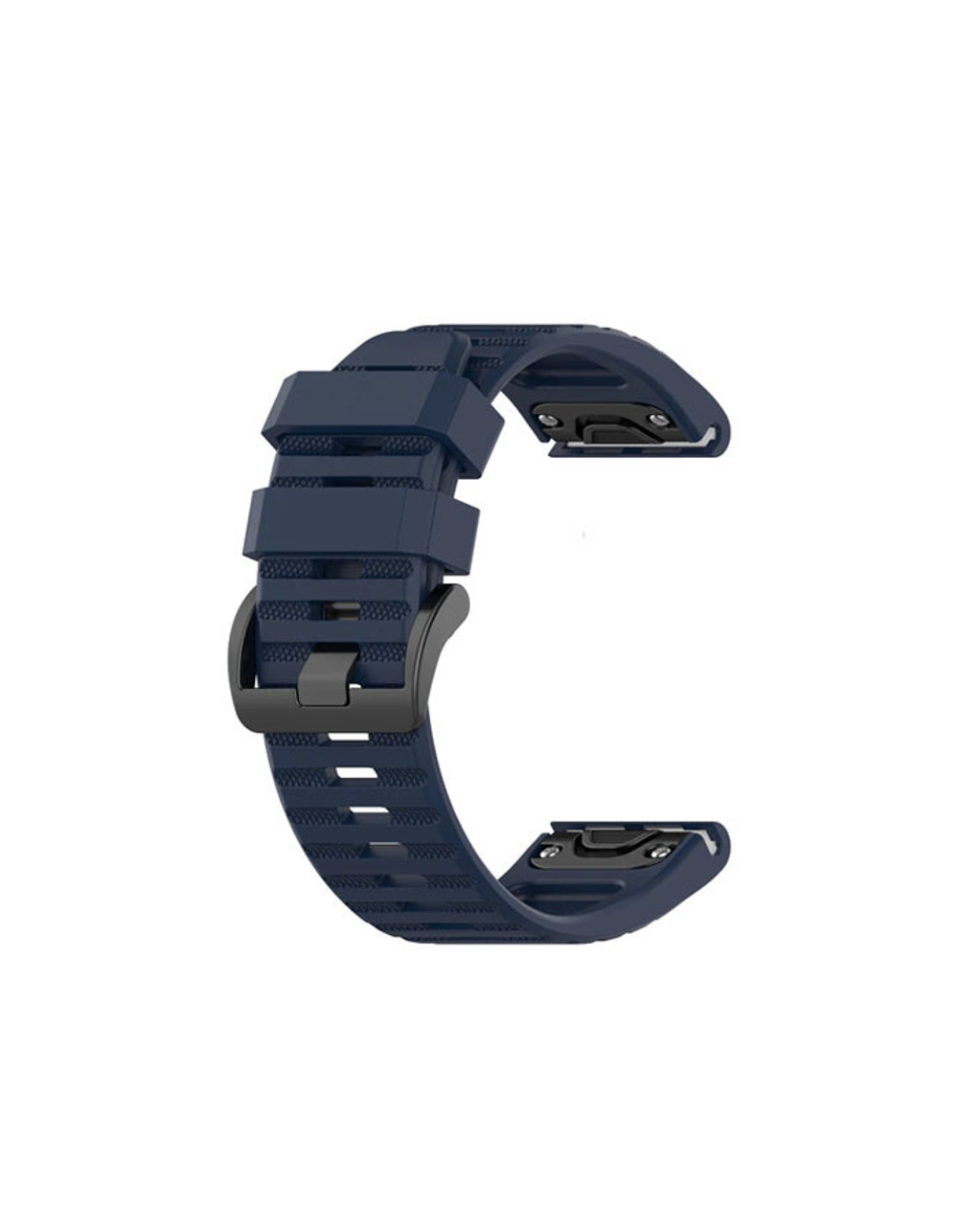 Ремешок быстросъемный 22 мм. силиконовый для Garmin Fenix 5/5+/6/7/, Quatix 5,MARQ, Forerunner 935/945,instinct 1/2,Epix Gen 2 (Темно-синий)
