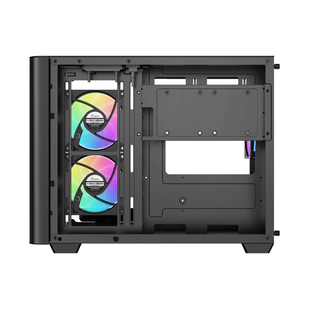 Корпус Ocypus Iota C50 BK Curve ARGB Digital mATX/ITX 2xUSB Type-C Черный Iota-C50-BKD300CD-GL