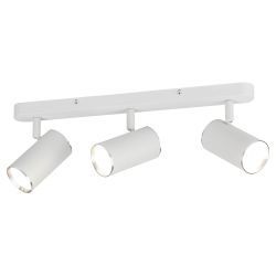 Светильник настенно-потолочный спот ЭРА OL35-3 WH MR16 GU10 IP20 белый хром