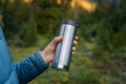 Термокружка Klean Kanteen TKWide Cafe Cap 16oz (473 мл) Brushed Stainless