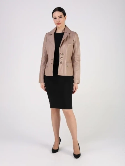 Кожаная куртка демисезонная блейзер