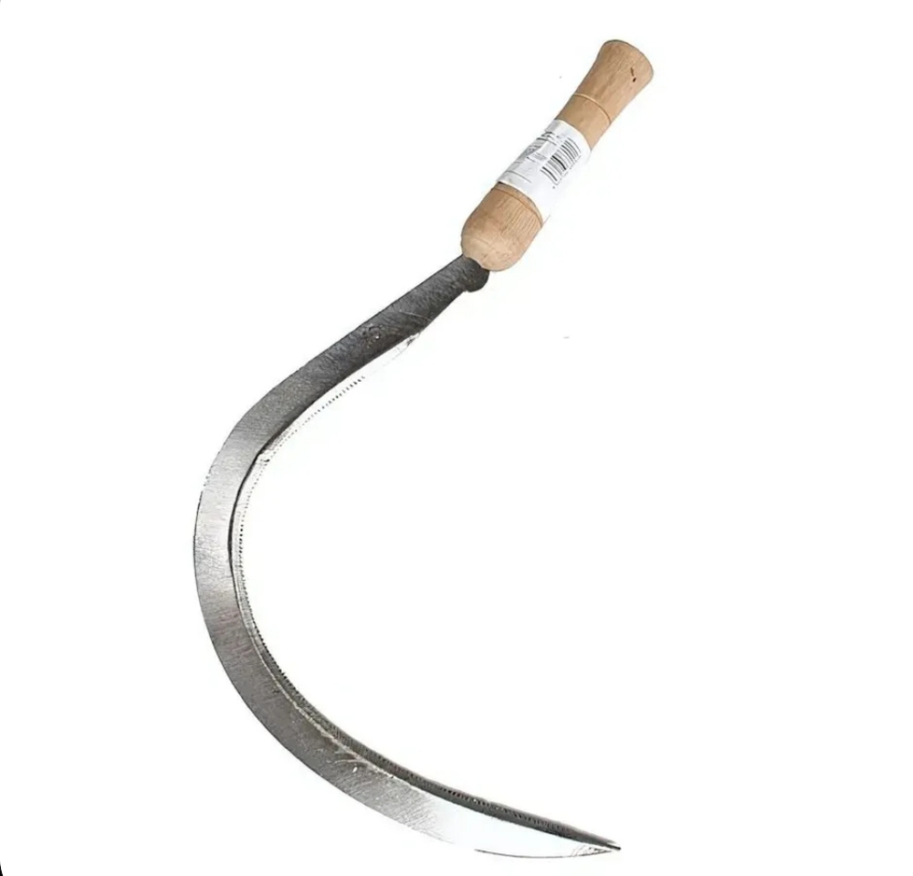 Серп "Травник", 16" (40.6 см), толщина лезвия 2 мм, рукоять дерево