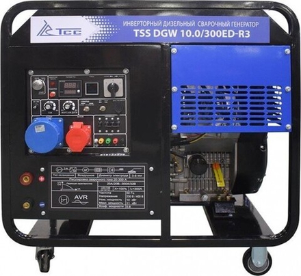 Сварочный генератор ТСС DGW 10.0/300ED-R3 инверторный дизельный 026498