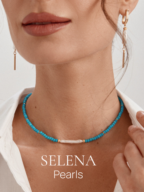 91003421 Колье Selena Pearls