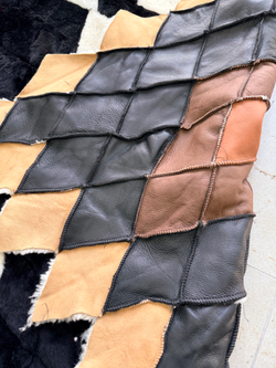 Покрывало меховое ковер из шкуры овчины