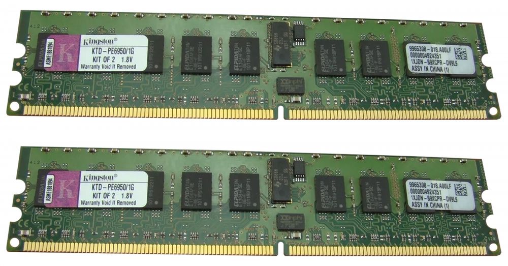 Оперативная память Kingston 8GB 2X4GB PC-5300 REG ECC KIT KTD-PE6950/8G