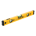 Уровень алюминиевый, магнит., фрезерованный, 3 глазка (1 зеркал.) 0,5 мм/м, 400 мм Denzel