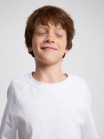 Футболка оверсайз реглан Mjölk White, из плотного хлопка