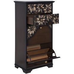 Тумба для обуви Терра-4 (с 4-мя ящиками) Каштан Амбер