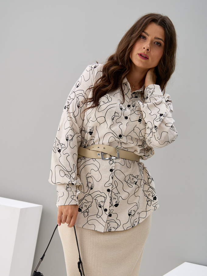 Рубашка Ртс-058/бежлица