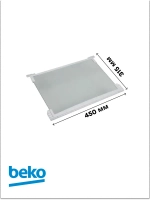 СТЕКЛЯННАЯ ПОЛКА В СБОРЕ G54 4564180200 Beko