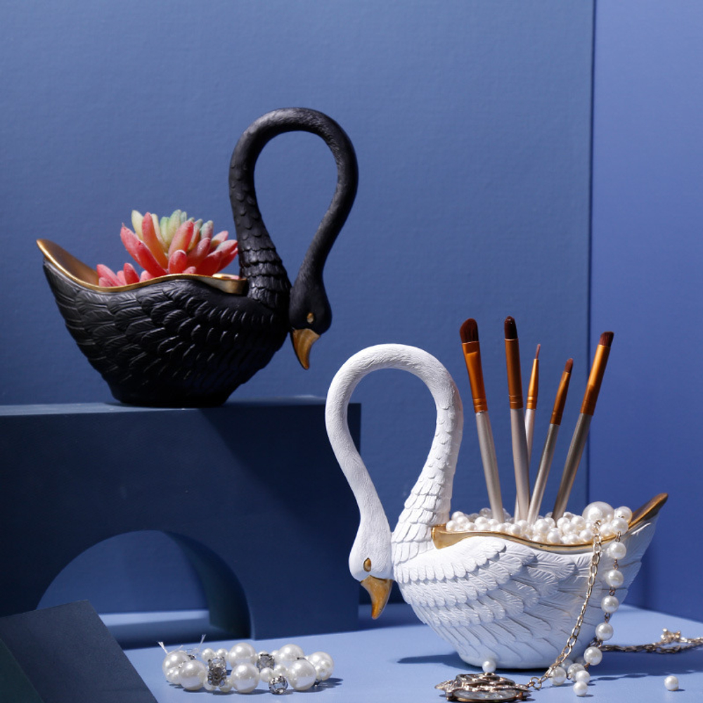 Лебедь белый соусница/солонка/икорница, 9 см L'objet