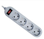 Фильтр сетевой на 4розетки, 1,8м. Defender ES Lite