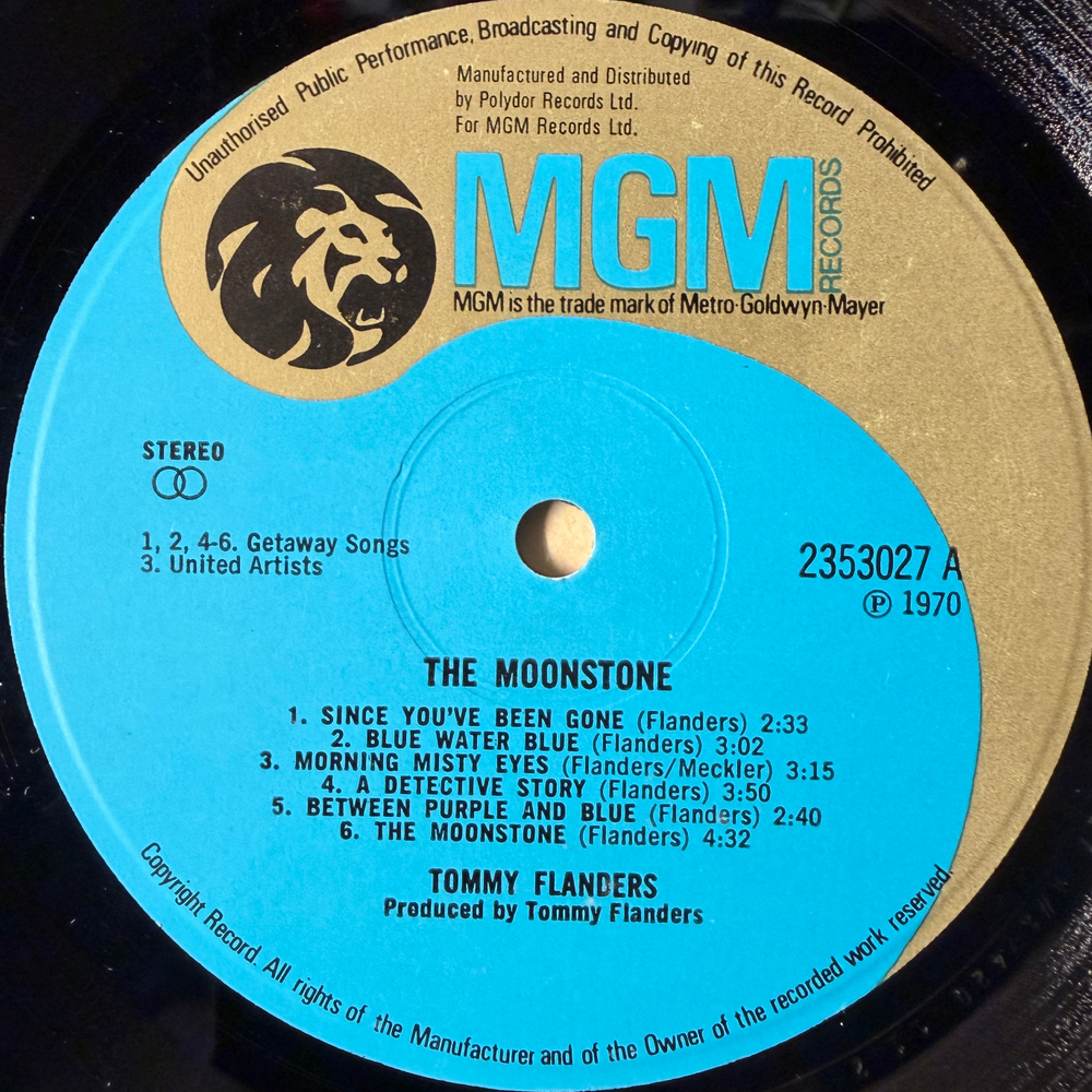 Tommy Flanders ‎– The Moonstone (Англия 1970г.)