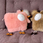 подушка бычок из меха