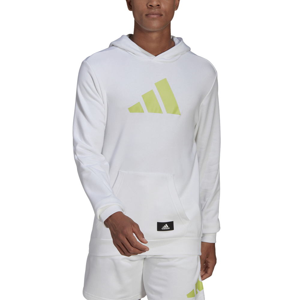 Мужская кофта теннисная adidas Future Icon 3BAR OH Hoody Men - White, Green