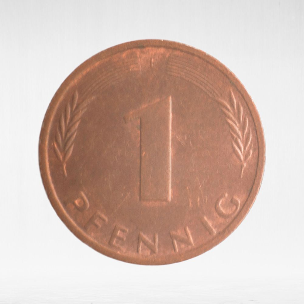 Germany, 1 Pfennig, 1973, (Stuttgart Mint - "F"), VF