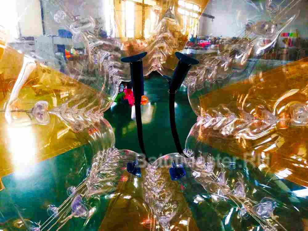 Бампербол «Прозрачно - оранжевый», ПВХ, диаметр 1,8 м