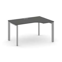 Style Project Стол рабочий эргономичный SN-59P.SPA-001(R) Антрацит/Металл Серый/Серебро Заглушка 138