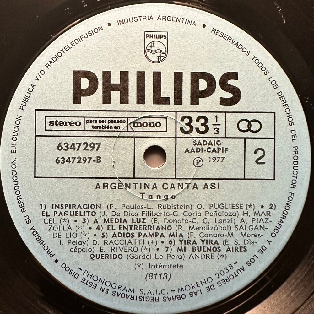Сборник Argentina Canta Asi - Tango And Folklore The Music Of Argentina 2LP (Аргентина 1977г.)