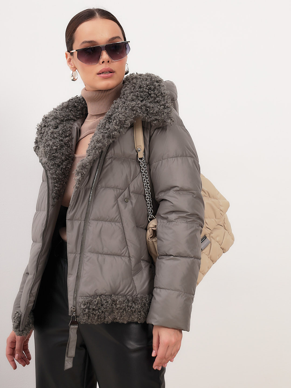 Куртка зимняя в оливковом цвете