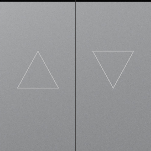 Клавиша 2-я со стрелками для жалюзи, матовый серый, серия A07