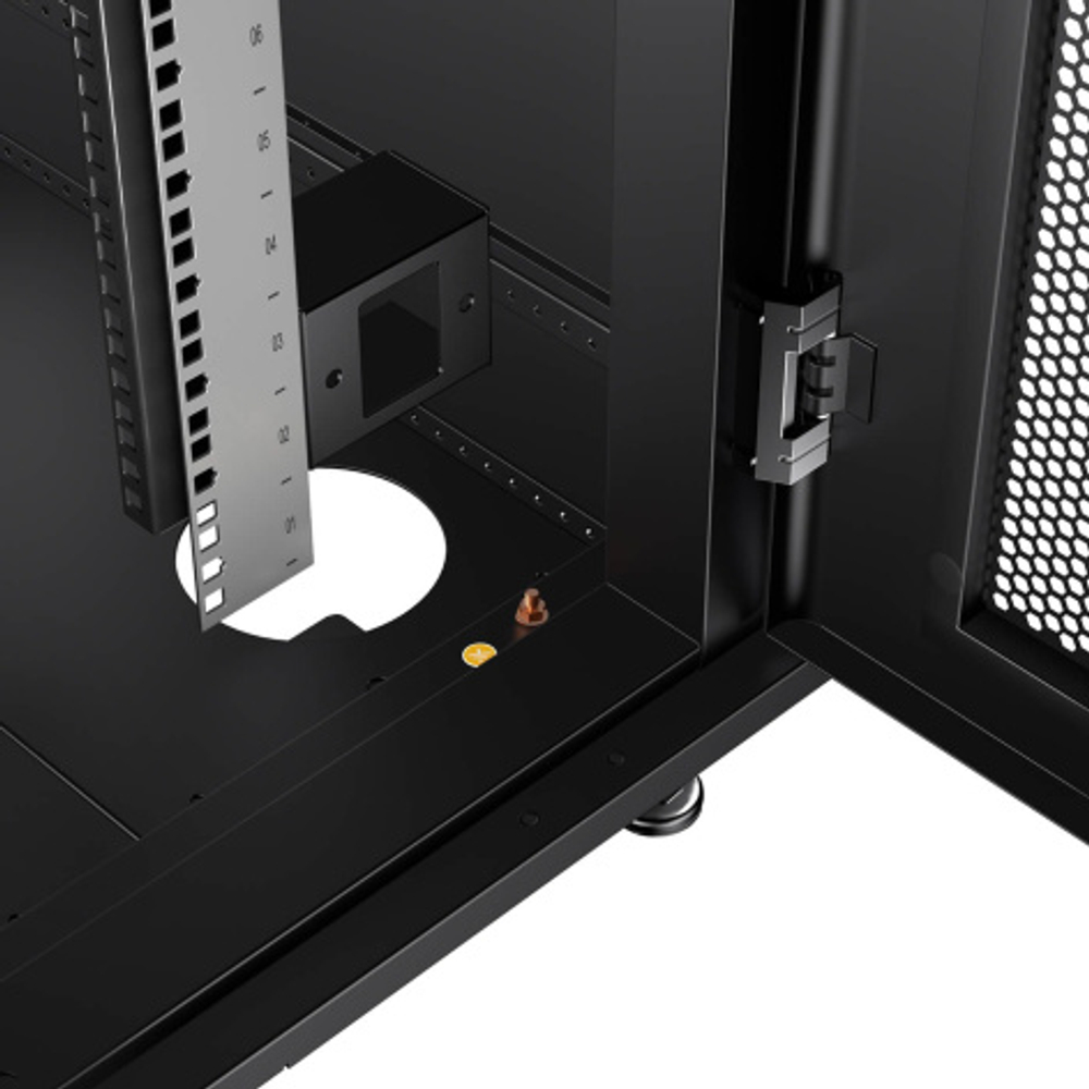 Шкаф напольный 19", 42U Cabeus ND-SC-42U80/120-BK