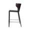 Полубарный стул Austin, темно-коричневая кожа
