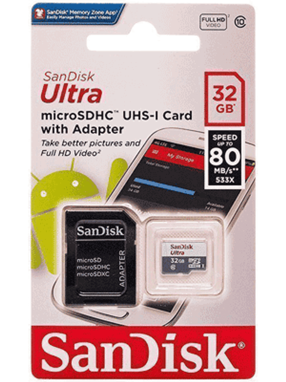 Карта памяти microSD 32 Гб
